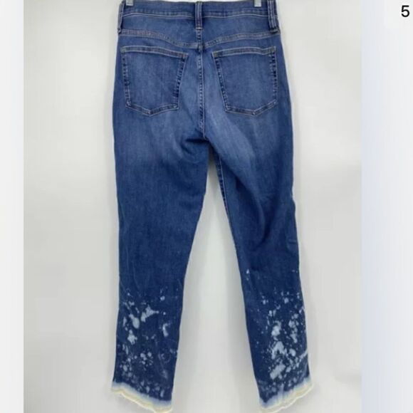 I.Crew 9" Vintage Straight Denim Bleached Raw Heam - Picture 4 of 6
